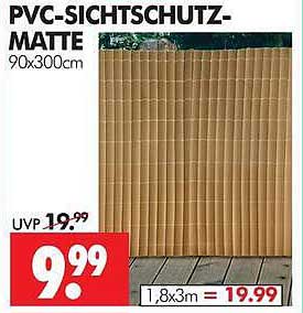 PVC-SICHTSCHUTZ-MATTE 90x300cm