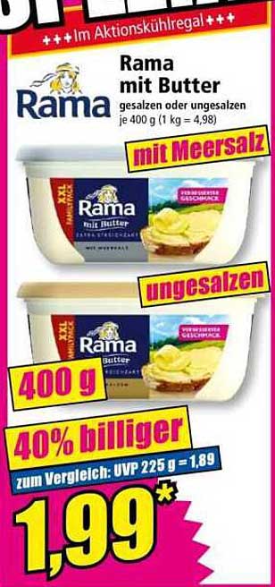 Rama mit Butter