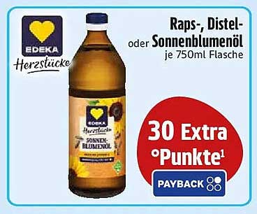 Raps-, Distel- oder Sonnenblumenöl je 750ml Flasche