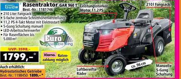 Rasentraktor GAR 960 T