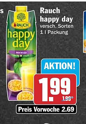 Rauch happy day versch. Sorten 1 l Packung