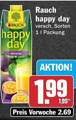 Rauch happy day versch. Sorten 1 l Packung
