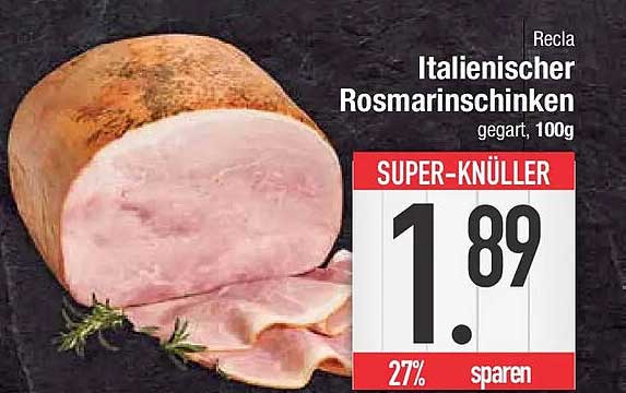 Recla Italienischer Rosmarinschinken, gegart, 100g
