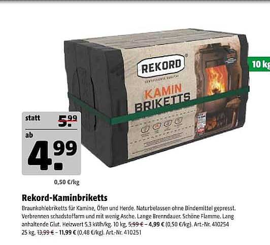 Rekord-Kaminbriketts