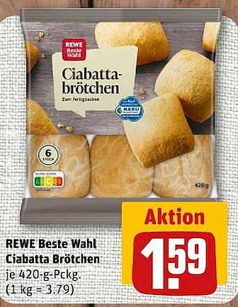 REWE Beste Wahl Ciabatta Brötchen