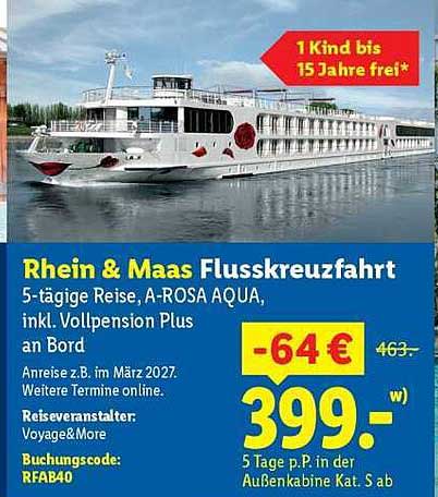 Rhein & Maas Flusskreuzfahrt
