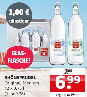 RHÖNSPRUDEL Original, Medium 12 x 0,75 l (1 l = 0,78)