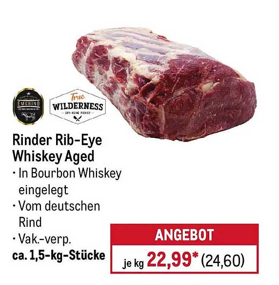 Rinder Rib-Eye Whiskey Aged