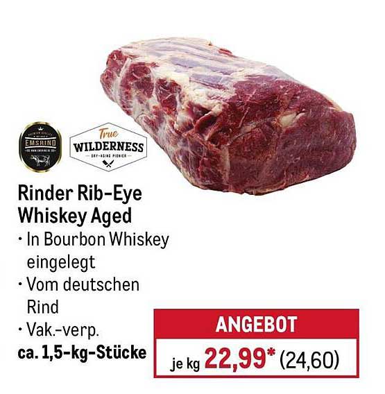 Rinder Rib-Eye Whiskey Aged
