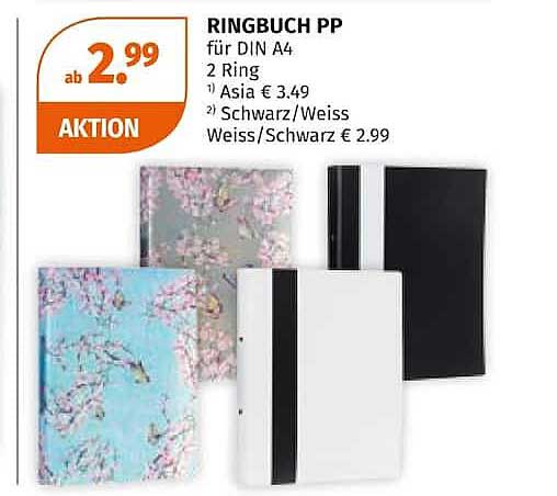 RINGBUCH PP für DIN A4 2 Ring