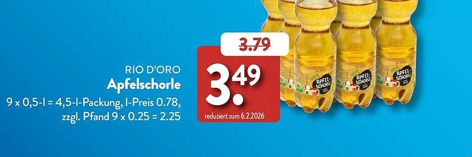 RIO D’ORO Apfelschorle