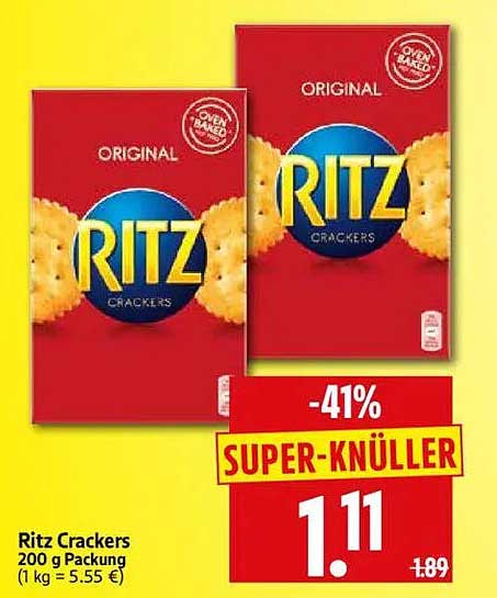 Ritz Crackers 200 g Packung