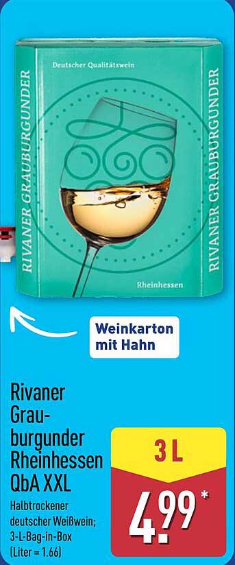 Rivaner Grauburgunder Rheinhessen QbA XXL