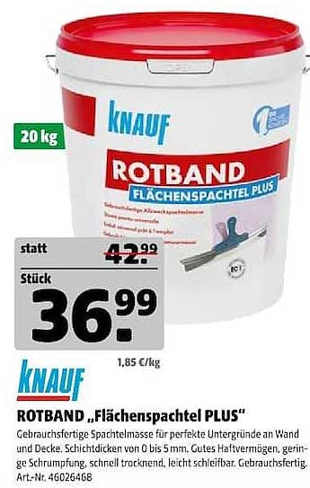 ROTBand „Flächenspachtel PLUS“