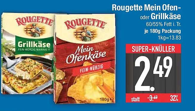 Rougette Mein Ofen- oder Grillkäse