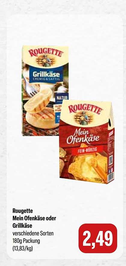 Rougette Mein Ofenkäse oder Grillkäse