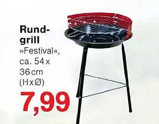 Rundgrill »Festival«, ca. 54 x 36cm (HxØ)