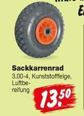 Sackkarrenrad 3.00-4, Kunststofffelge, Luftbereifung