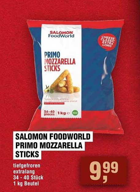 SALOMON FOODWORLD PRIMO MOZZARELLA STICKS