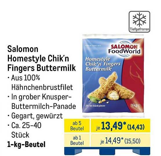 Salomon Homestyle Chik'n Fingers Buttermilk