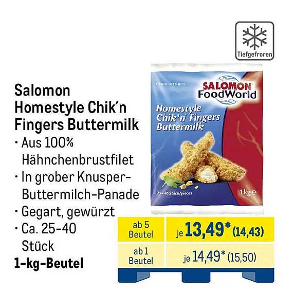 Salomon Homestyle Chik’n Fingers Buttermilk