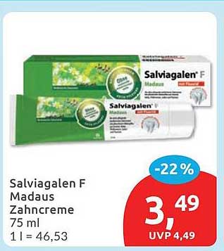 Salviagalen F Madaus Zahncreme 75 ml