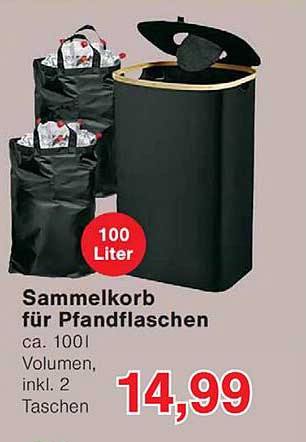 Sammelkorb für Pfandflaschen