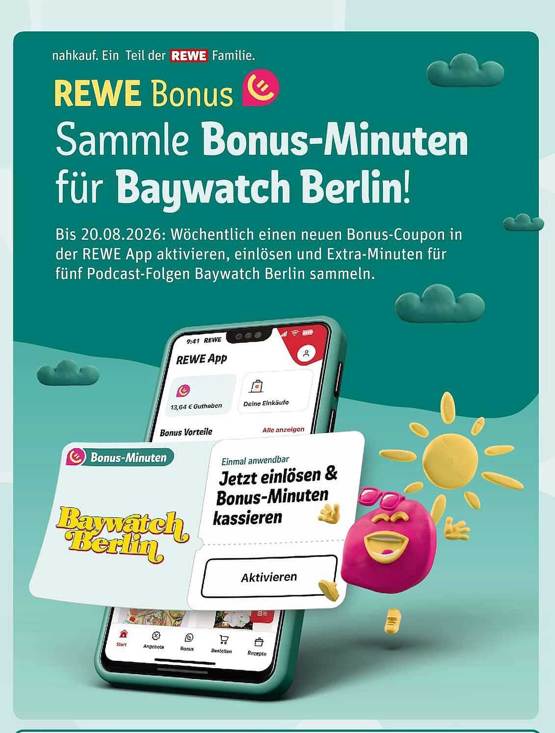 Sammle Bonus-Minuten für Baywatch Berlin!