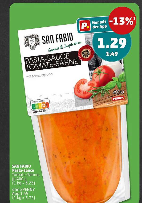 SAN FABIO Pasta-Sauce Tomate-Sahne, mit Mascarpone, 400 g