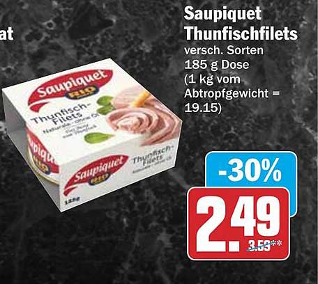 Saupiquet Thunfischfilets