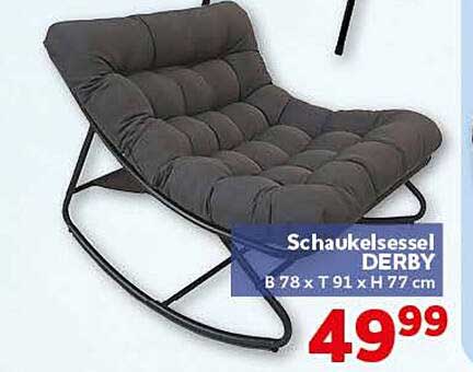 Schaukelsessel DERRBY B 78 x T 91 x H 77 cm