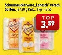 Schaumzuckerware „Lanesch“ versch. Sorten, je 420 g Pack., 1 kg = 8,55