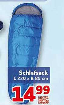 Schlafsack L 230 x B 85 cm