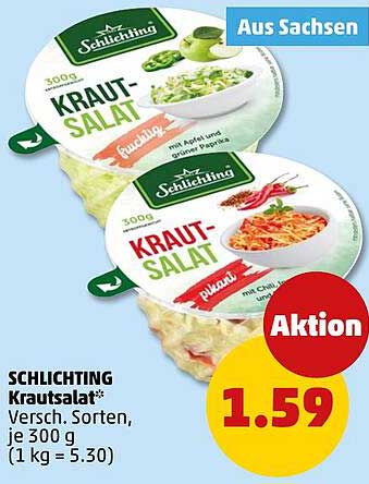 SCHLITTING Krautsalat* Versch. Sorten, je 300 g (1 kg = 5.30)