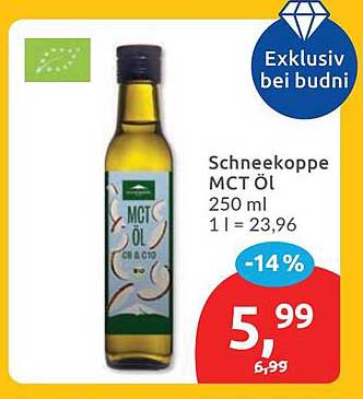 Schneekoppe MCT Öl 250 ml