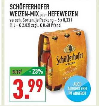 SCHÖFFERHOFER WEIZEN-MIX oder Hefeweizen