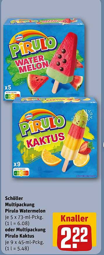 Schöller Multipackung Pirulo Watermelon oder Multipackung Pirulo Kaktus