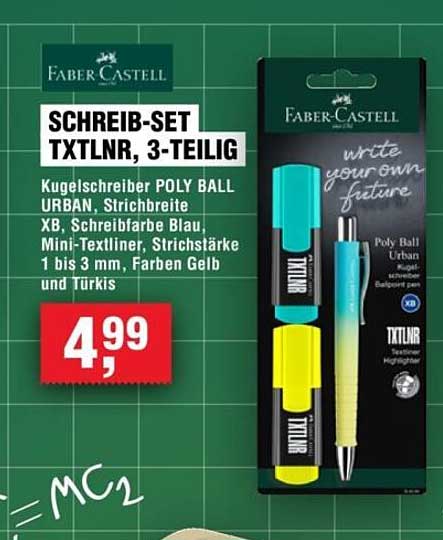SCHREIB-SET TXTLNR, 3-TEILIG