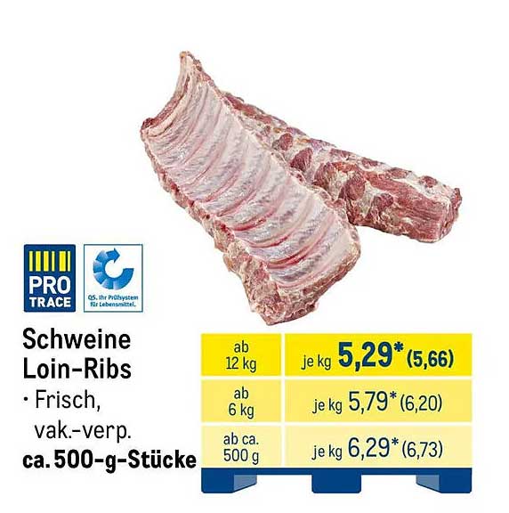 Schweine Loin-Ribs