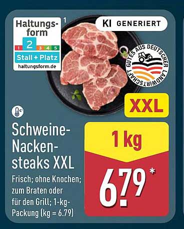 Schweine-Nackensteaks XXL