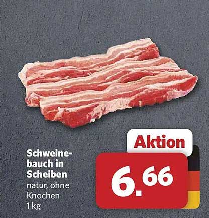 Schweinebauch in Scheiben