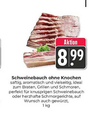 Schweinebauch ohne Knochen