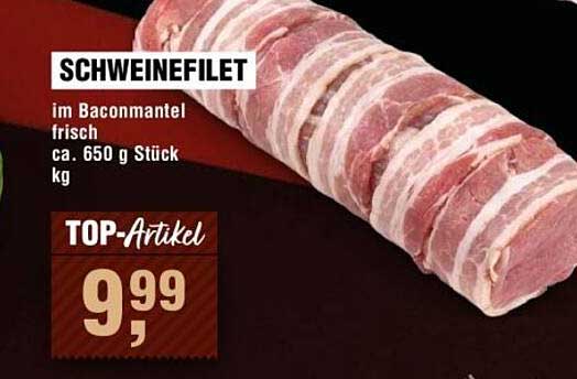 SCHWEINEFILET im Baconnmantel frisch ca. 650 g Stück kg