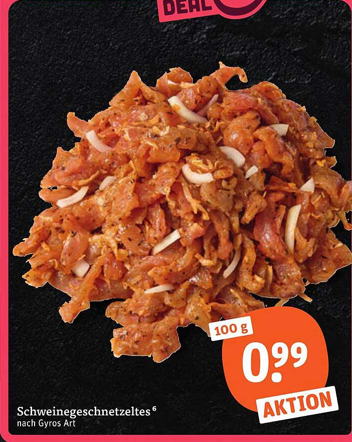 Schweinegeschnetzeltes nach Gyros Art