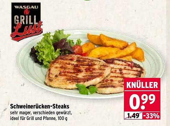 Schweinerücken-Steaks