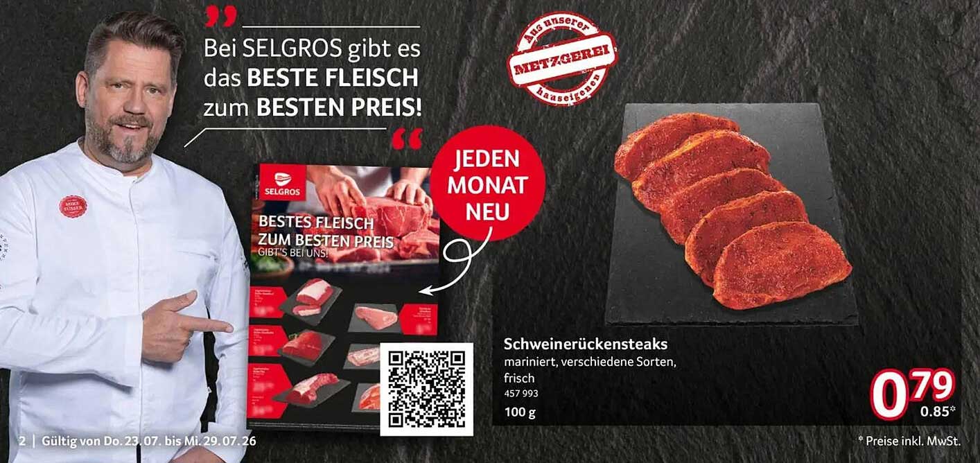 Schweinerückensteaks