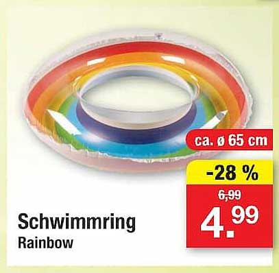 Schwimmring Rainbow