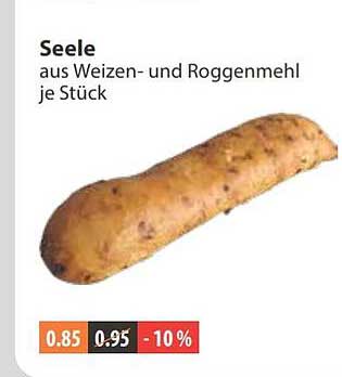 Seele aus Weizen- und Roggenmehl je Stück