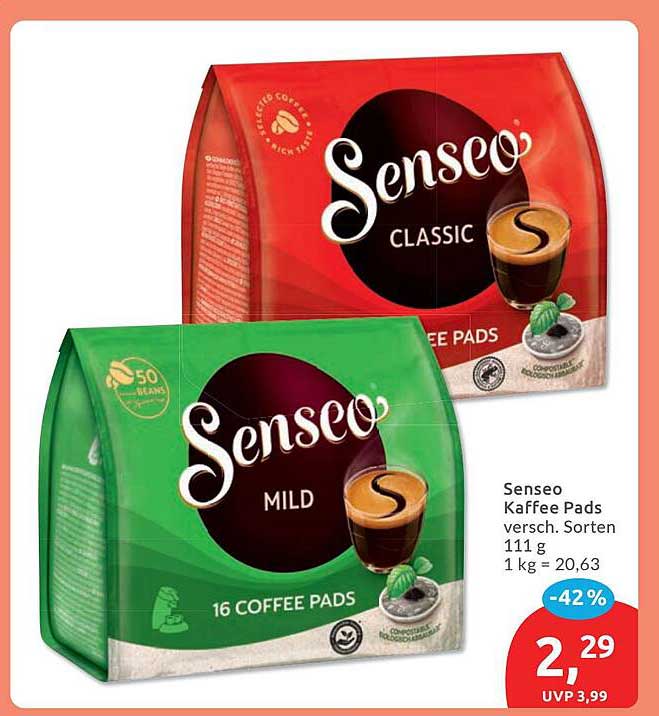Senseo Kaffee Pads versch. Sorten 111 g