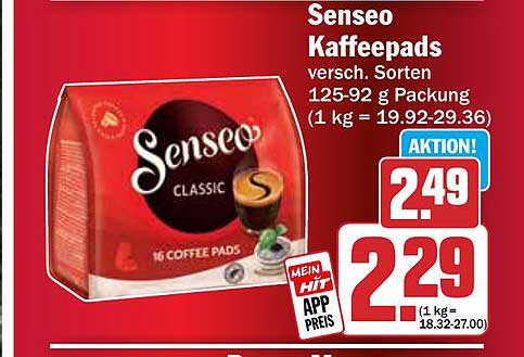 Senseo Kaffeepads versch. Sorten 125-92 g Packung